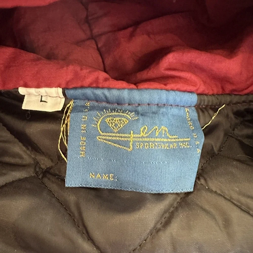 Vintage Alabama Jacket Mens L Crimson Tide Gem‎ Sportswear 90s 80s Puffer
